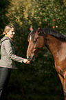 woman with pony