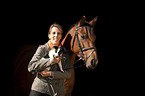 woman with pony