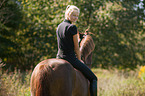 German Riding Pony with woman