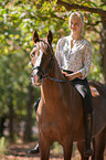 German Riding Pony with woman