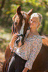 German Riding Pony with woman