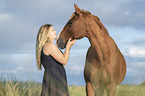 woman with German Riding Pony