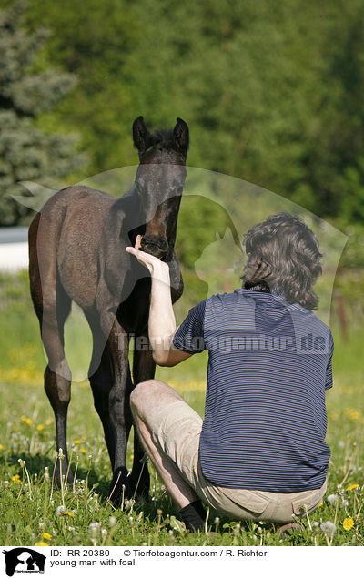 young man with foal / RR-20380