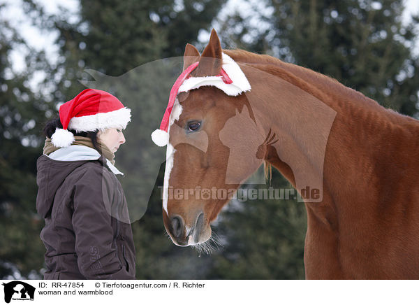 woman and warmblood / RR-47854