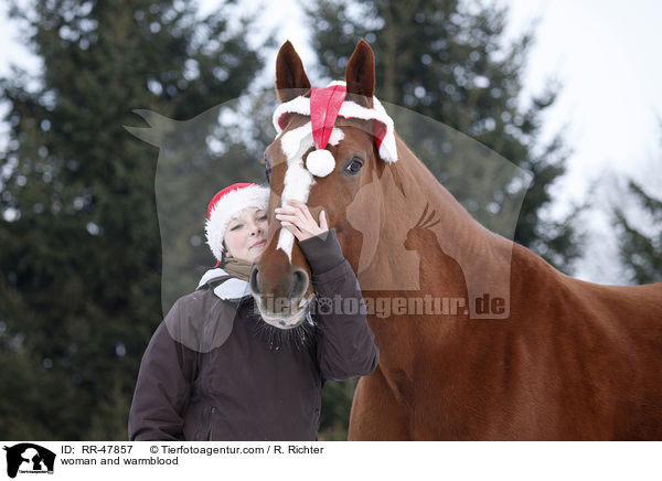 woman and warmblood / RR-47857