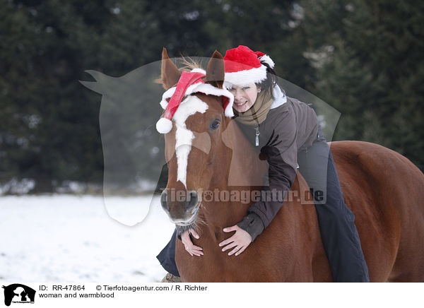 woman and warmblood / RR-47864