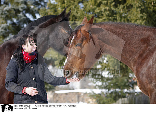 woman with horses / RR-50524