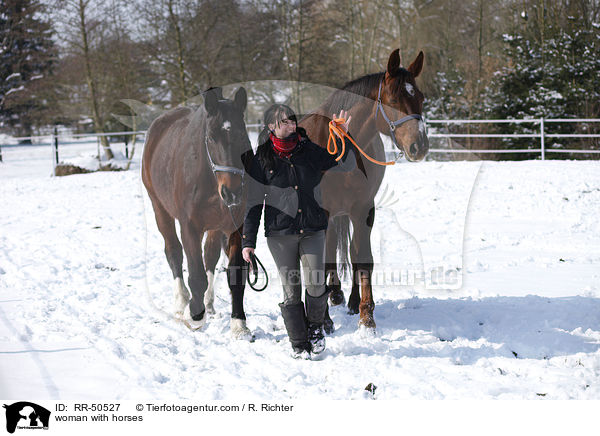 woman with horses / RR-50527