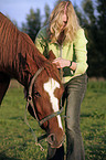 put on halter
