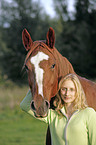 young woman with horse