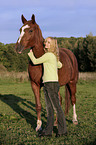 young woman with horse
