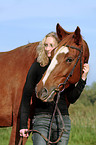 young woman with horse
