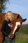 young woman with horse