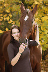 young woman with horse