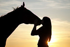 young woman with horse