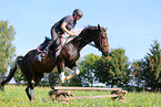 woman rides German Sport Horse