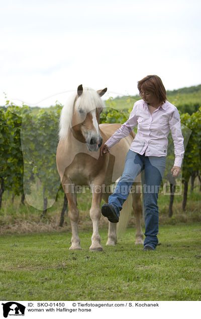 woman with Haflinger horse / SKO-01450