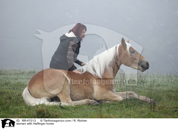 woman with Haflinger horse / RR-47013