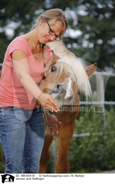 woman and Haflinger / RR-85418