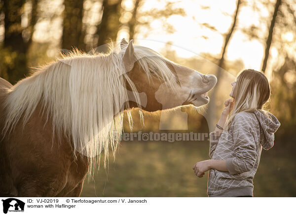 woman with Haflinger / VJ-02019