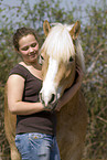 woman with haflinger horse