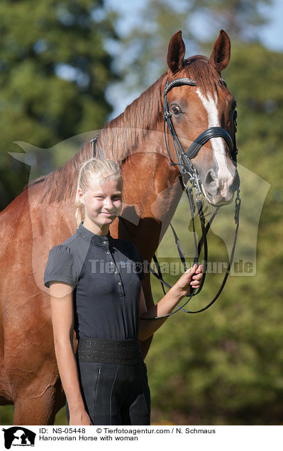Hanoverian Horse with woman / NS-05448