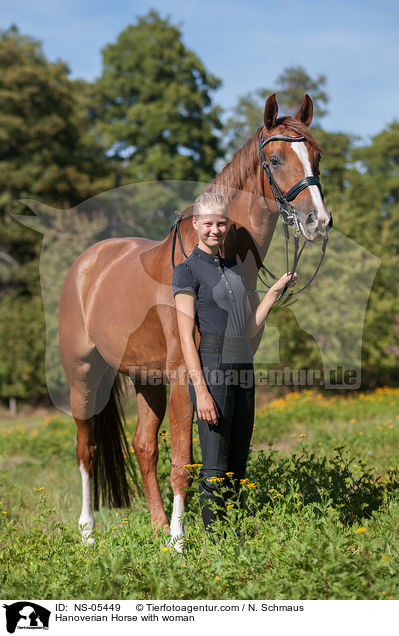 Hanoverian Horse with woman / NS-05449