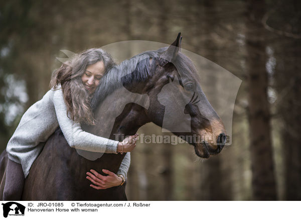 Hanoverian Horse with woman / JRO-01085