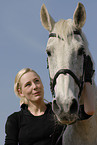 woman with Hanoverian horse