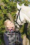 woman with Hanoverian horse