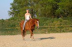 woman with Hanoverian horse