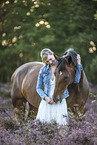 Hanoverian Horse with a woman