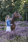 Hanoverian Horse with a woman