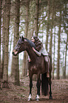 Hanoverian Horse with woman