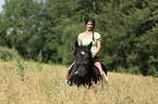 woman rides coldblood