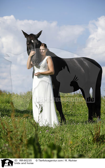 Braut und Pferd / bride and horse / RR-90235