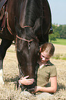girl and warmblood
