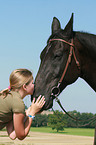 girl and warmblood