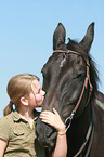 girl and warmblood