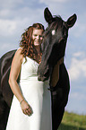 bride and horse