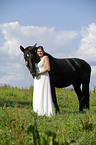 bride and horse