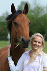 woman with Holsteiner horse