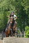 jumping Holsteiner horse