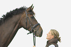 woman with Holsteiner warmblood