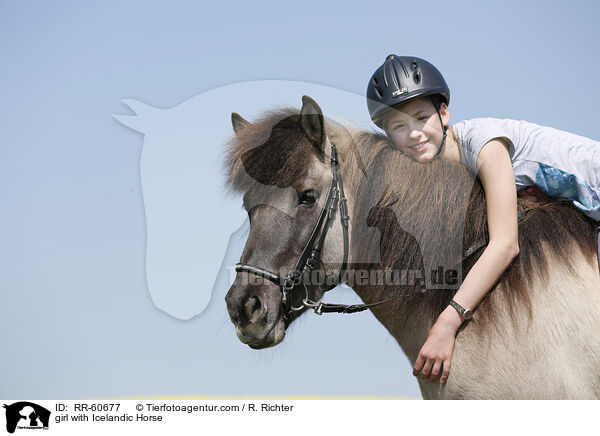 Mdchen mit Islnder / girl with Icelandic Horse / RR-60677