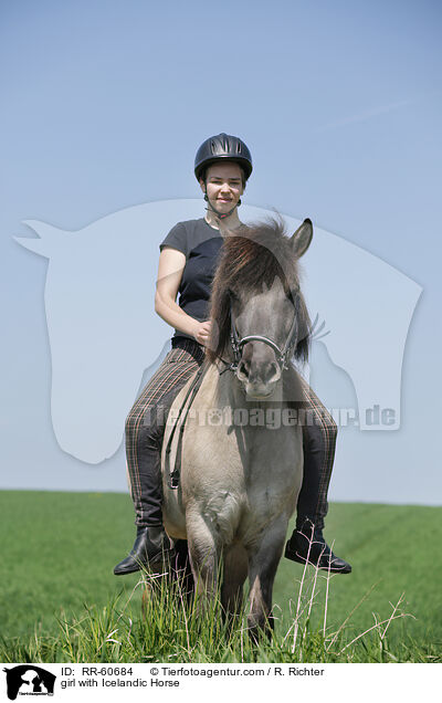 Mdchen mit Islnder / girl with Icelandic Horse / RR-60684