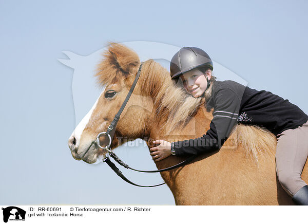 Mdchen mit Islnder / girl with Icelandic Horse / RR-60691