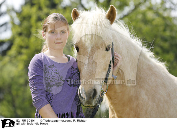 Mdchen mit Islnder / girl with Icelandic Horse / RR-60801
