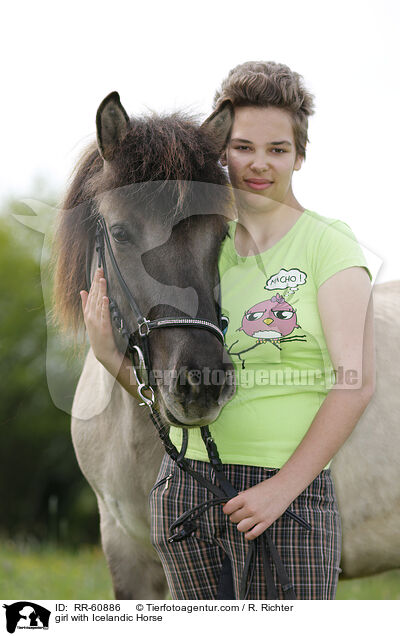 Mdchen mit Islnder / girl with Icelandic Horse / RR-60886