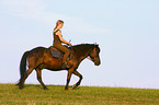 riding with Icelandic horse